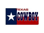 Texas Cowboy Photo License Plate