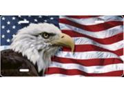 American Flag Eagle Airbrush License Plate Free Names on this Air Brush