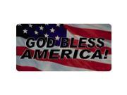 God Bless America Photo License Plate