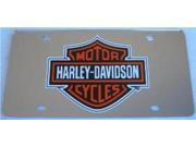 Harley Davidson Silver Laser License Plate