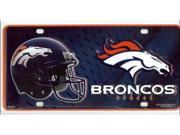 Denver Broncos Metal License Plate