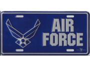 Air Force Metal License Plate