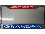World s Greatest Grandpa Photo License Plate Frame Free Screw Caps with this Frame