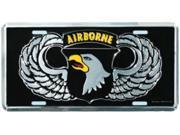 101st Airborne Wings License Plate