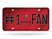 Tampa Bay Buccaneers 1 Fan License Plate