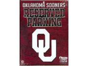 Oklahoma Sooners Metal Reserved Parking Sign