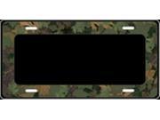 Black w Camo Border Airbrush License Plate Free Personalization on Air Brush
