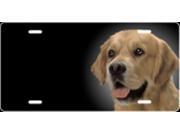 Golden Retriever Airbrush License Plate Free Personalization on this Air Brush