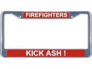 Firefighter s Kick Ash! License Frame. Free Screw Caps Included
