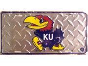Kansas Jayhawks College Diamond License Plate