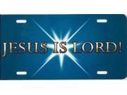 Jesus is Lord on Teal License Plate