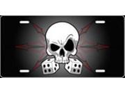 Skull and Dice Airbrush License Plate Free Personalization on this Air Brush
