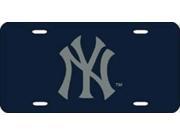 New York Yankees Blue Laser License Plate
