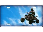 4 Wheeler on Blue Offset Airbrush License Plate Free Names on Air Brush 4 Wheeler on Blue Offset Airbrush License Plate Free Names on Air Brush