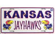 Kansas Jayhawks College License Plate Kansas Jayhawks College License Plate