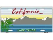 California Lake Tahoe License Plate California Lake Tahoe License Plate