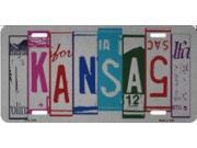 Kansas Cut Style License Plate Kansas Cut Style License Plate