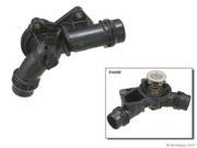 2004 2006 BMW X3 Engine Coolant Thermostat Water Outlet Assembly