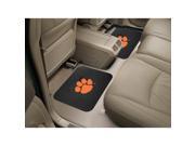 Fanmats 12257 COL 14 in. x17 in. Clemson University Backseat Utility Mats 2 Pack