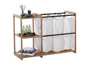TRINITY EcoStorage™ 3 Bag Bamboo Laundry Station