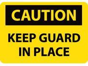 NMC C535AB-CAUTION, KEEP GUARD IN PLACE, 10X14, .040 ALUM (1 EACH) NMC C535AB-CAUTION, KEEP GUARD IN PLACE, 10X14, .040 ALUM (1 EACH)