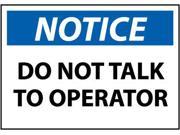 NMC N366AP NOTICE DO NOT TALK TO OPERATOR 3X5 PS VINYL PAK OF 5