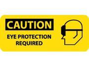 NMC SA101P CAUTION EYE PROTECTION REQUIRED W GRAPHIC 7X17 PS VINYL 1 EACH