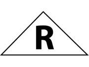 NMC TBSR TRUSS BUILDING SIGN ROOF 6X12 TRIANGLE .080 REFLECTIVE ALUM 1 EACH