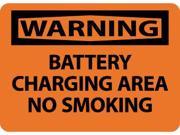 NMC W468AB WARNING BATTERY CHARGING AREA NO SMOKING 10X14 .040 ALUM 1 EACH