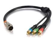 C2G 60096 1.5Ft Rapidrun Rca Component Video Flying Lead