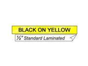 Black On Yellow 1 2 Tape