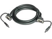 Kramer 15 pin HD M to 15 pin HD M 3.5mm Stereo Audio Cable