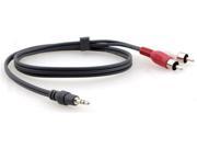 Kramer 3.5mm M to 2 RCA M Breakout Cable