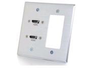 C2G 39709 Complete An In Wall Hdmi Cabling Installation With This Wall Plate Featuring Fle