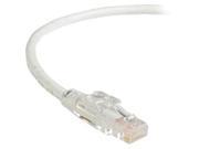 GigaTrue 3 CAT6 550 MHz Lockable Patch Cable UTP White 15 ft. 4.5 m