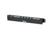Panduit WMPLFSE Patchlink Horizontal Cable Manager Cable Manager Black 1U Rack Height 19 Inch Panel Width