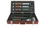 Mr Bar B Q Pd Forged 5pc Set Wood Case 02136X