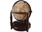 Akai GL705 BT Globe Bluetooth Speaker with FM Radio in Brown