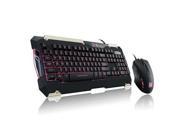 Thermaltake KB CMC PLBDUS 01 Tt Esports Commander Led Illumination Gaming Keyboard Mouse Combo Bundle Red