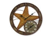 Taylor 98203 14 Inch Starfish Clock W Thermomet