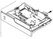 HP RM1 5928 000CN 500 Sheet Paper Input Tray Cassette Pull Out Cassette That The Paper Is Loaded Into Use As The 2 3 4 And 5 Paper Input Tray Cassette