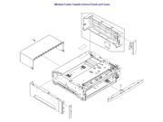 HP RC1 7808 000CN 500 Sheet Feeder Cassette Assembly Rear Cover
