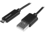 StarTech.com 1m 3 ft Micro USB Cable with LED Charging Light M M USB to Micro USB Cable