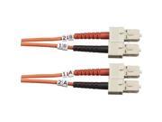 Black Box FO50 002M SCSC Box 50 Micron Multimode Fiber Optic Value Patch Cable Duplex Zipcord Continued Fiber Optic For Network Device 6.56 Ft 1 Pack