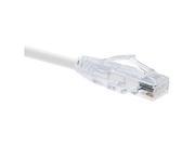 Unirise 10251 Clearfit Cat6 Patch Cable White Snagless 10Ft