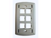 Suttle STAR500S6 85 6 Outlet Face Plate White