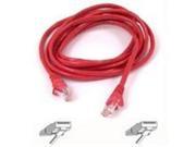 Belkin A3L791 25 RED Patch Cable Rj 45 M To Rj 45 M 25 Ft Utp Cat 5E Red For Omniview Smb 1X16 Smb 1X8 Omniview Smb Cat5 Kvm Switch