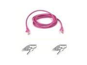 Belkin A3L791 07 PNK Patch Cable Rj 45 M To Rj 45 M 7 Ft Utp Cat 5E Pink For Omniview Smb 1X16 Smb 1X8 Omniview Ip 5000Hq Omniview Smb Cat5 K