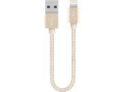 Belkin F8J144BT06INGLD Mixit Lightning To Usb Cable Ipad Iphone Ipod Charging Data Cable Lightning Usb 2.0 Usb M To Lightning M 6 In Gold
