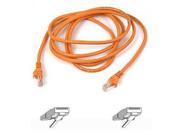 Belkin A3L791 30 ORG S Patch Cable Rj 45 M To Rj 45 M 30 Ft Utp Cat 5E Molded Snagless Orange For Omniview Smb 1X16 Smb 1X8 Omniview Smb Ca
